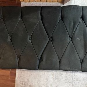 Respaldo Plegable para Cama de 2 Plazas Color Negro - imagen 1
