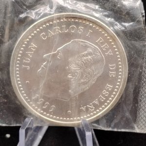 Moneda de Plata Española 2000 Pesetas Xacobeo 1999 - imagen 4
