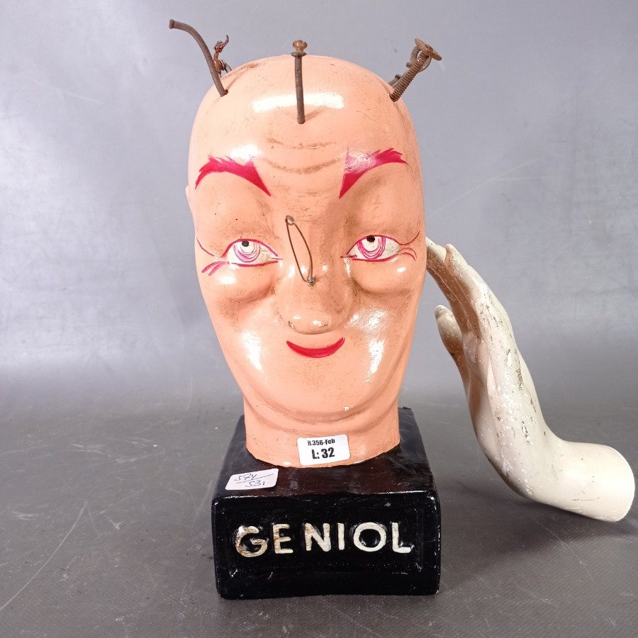 Cabeza de Geniol en yeso para venta - imagen 6