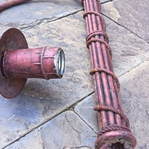 Antiguo Pie de Hierro Forjado para Pajareras o Maceteros y Lámpara Colgante - imagen 10