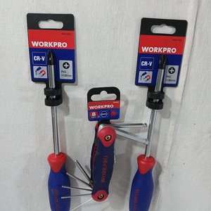 Lote anterior: Set de Herramientas Workpro: 2 Destornilladores Phillips y Juego de Llaves Allen