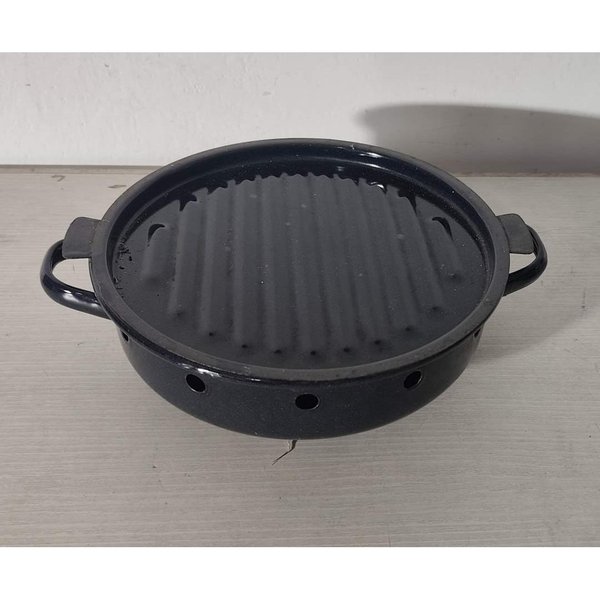 Brasero Circular Negro con Asas