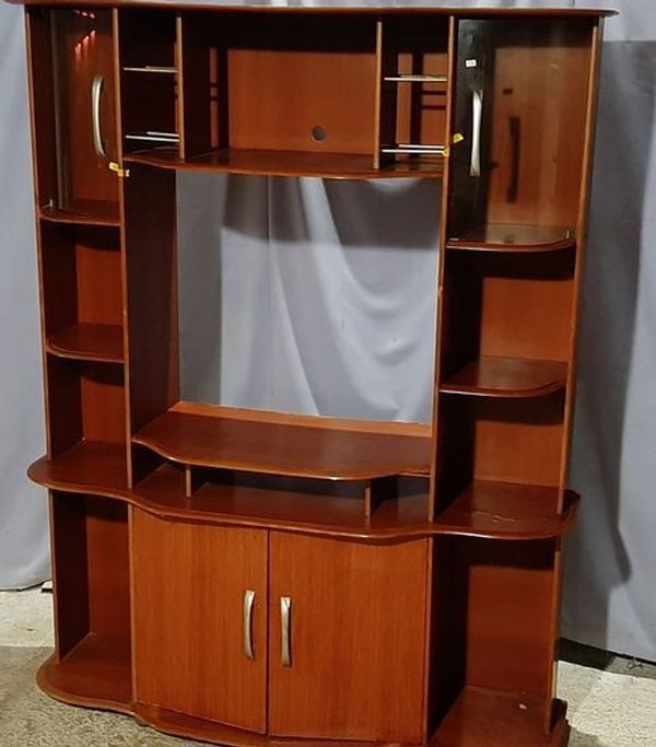 Mueble Modular MDF 4 Puertas (2 con Vidrio)