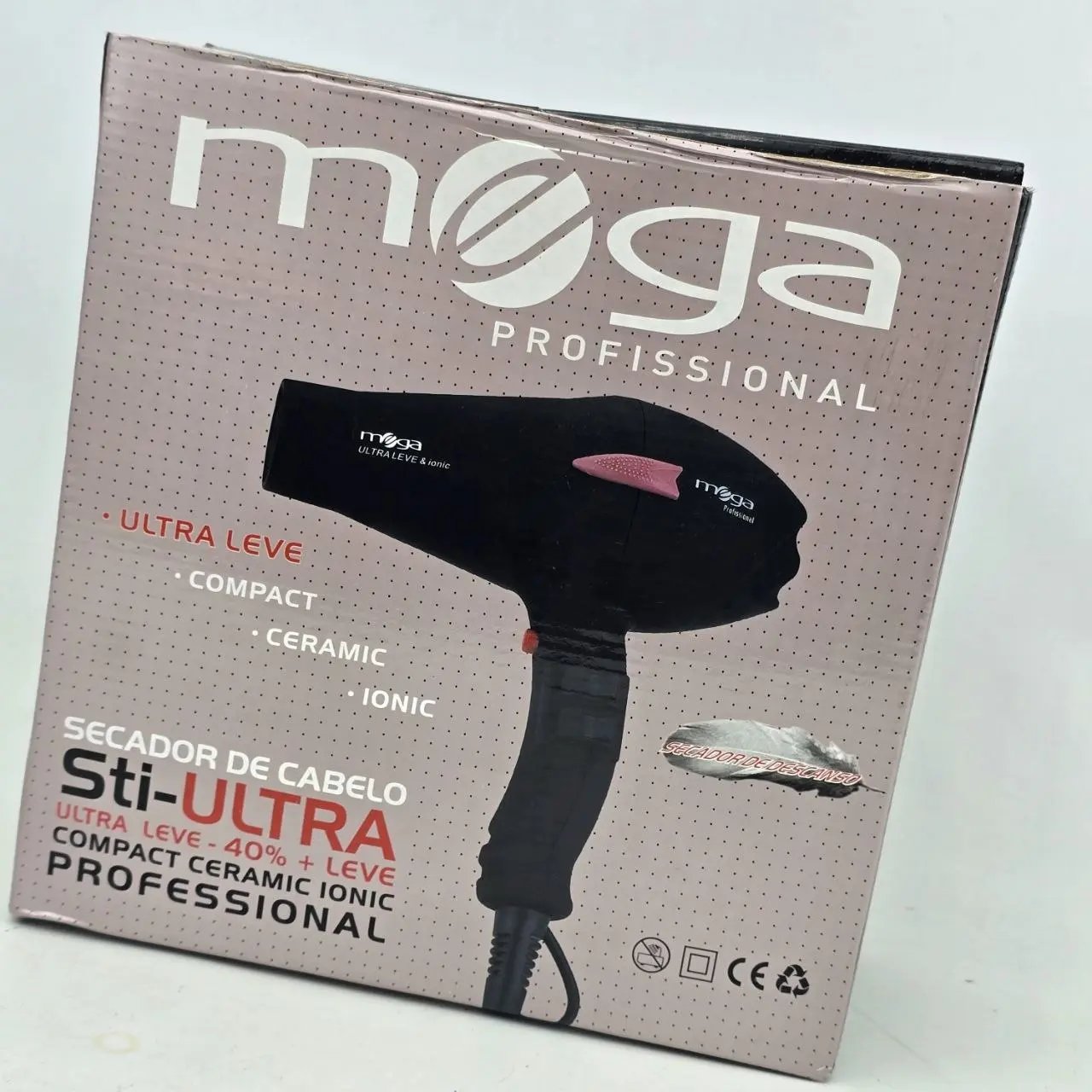 Secador de Pelo Profesional Mega Sti-Ultra 2000W Ultra Leve e Ionic