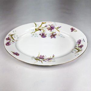 Lote anterior: Fuente Oval Limoges Francia Porcelana Blanca Floral 40x28cm