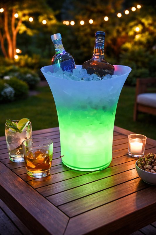 Hielera Bluetooth con Luces RGB y Sonido Integrado