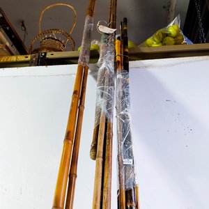 14 Tramos de Cañas de Pescar de Bambú y Red - imagen 3