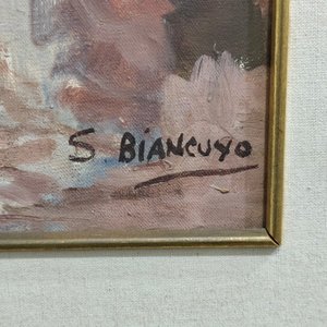Sergio Biancuyo, Óleo sobre Lienzo con Marco Dorado - imagen 4