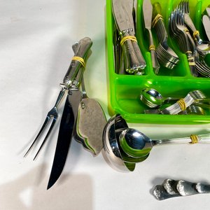 Juego de Cubiertos "Hercules Inox" con Estuche Verde - imagen 5
