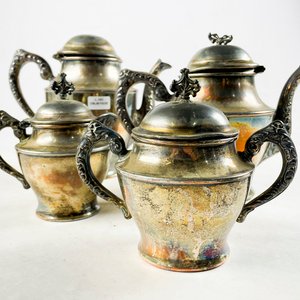Juego de Té y Café de Metal Cuádruple Richelieu - imagen 2