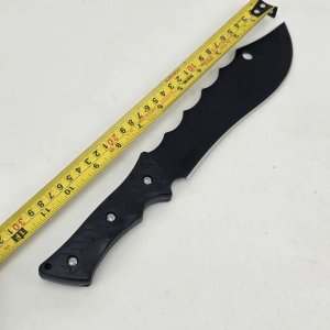 Cuchillo Bowie Negro con Funda - imagen 3