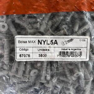 Bolsa de Tacos Fischer NYL 5A - 3500 Unidades - imagen 3