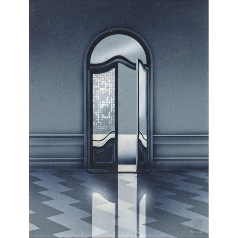 Lote siguiente: Enrique Medina. Puerta. Acrílico sobre fibra, 40 x 32 cm. Firmado abajo derecha.