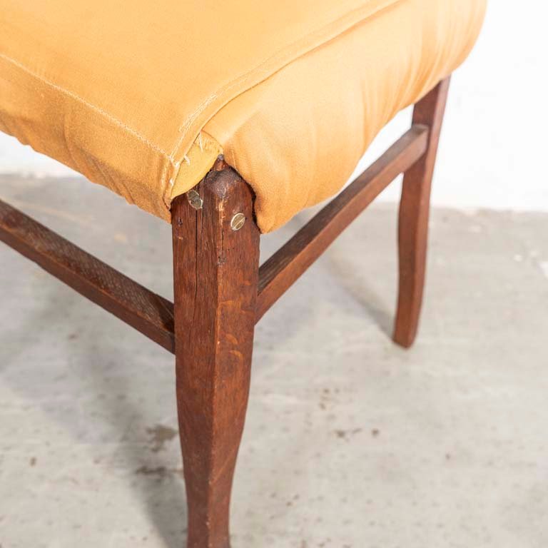 Silla de roble con asiento tapizado defectuoso - imagen 3
