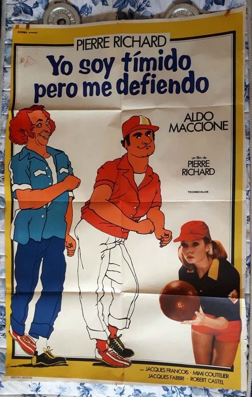 Poster Original "Yo soy tímido pero me defiendo" con Pierre Richard (1978)