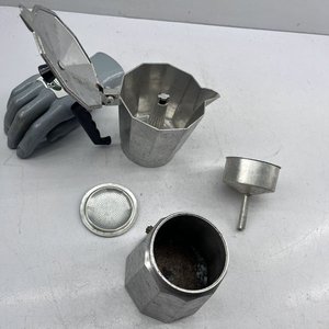 Cafetera Italiana Antigua de Aluminio para Café - imagen 4