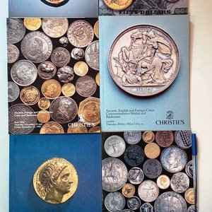 6 Catálogos de Numismática Christie's (Años 90s) - imagen 1