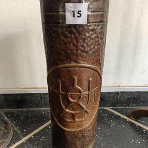 Paragüero de Cobre con Grabado Decorativo - imagen 3