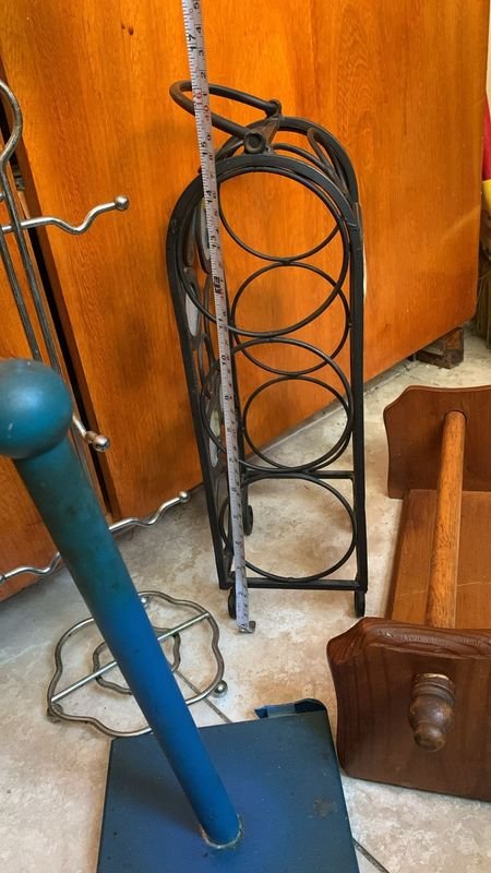 Porta servilletas y porta rollos en acero y madera - imagen 2