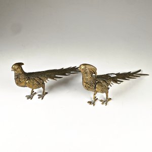 Lote anterior: Dos Figuras de Bronce de Faisanes, 30 cm Largo x 17 cm Alto