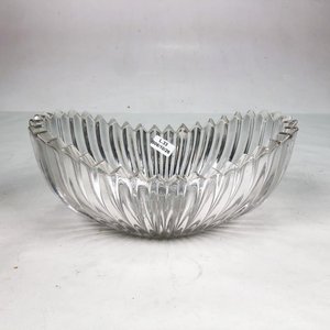 Centro de Mesa Ovalado de Cristal Estriado - imagen 1