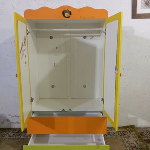 Ropero Infantil 2 Puertas y 2 Cajones con Diseño Marino - imagen 5
