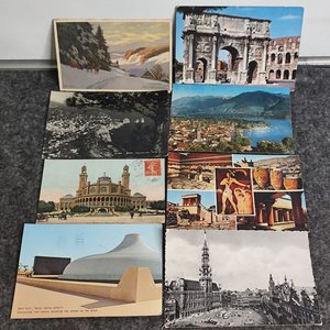 18 Postales Antiguas de Diferentes Partes del Mundo con Sellos - imagen 3