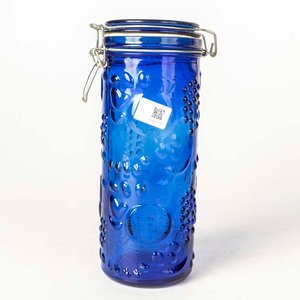 Lote anterior: Frasco de Vidrio Azul Decorado con Motivos de Uvas - 24 cm