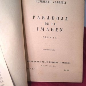 Paradoja de la Imagen - Humberto Zarrilli - Cuadernos Julio Herrera y Reissig (1958) - imagen 2