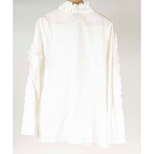 Camisa Blanca Margo Baridon Talle M con Detalles Florales - imagen 2