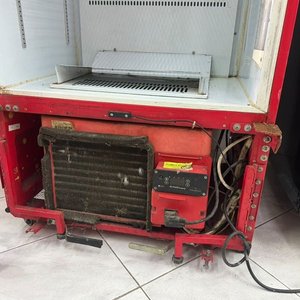 Heladera Exhibidora Roja de 1 Puerta con Estantes - imagen 4