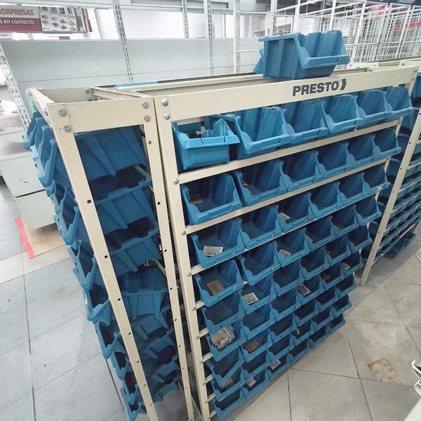 Organizador Metálico con Gavetas Plásticas Azules Presto - imagen 1