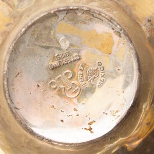 Set de 3 Piezas para Té de Plata Mexicana 925, Cuerpos Lobulados - imagen 3