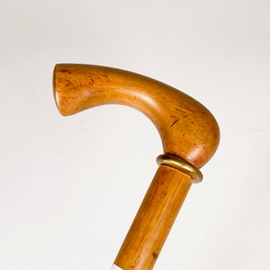 Baston de Madera con Aro Dorado - 76 cm - imagen 3
