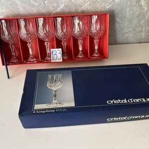 12 Copas de Cristal Tallado Cristal d'Arques "Longchamp" - imagen 2