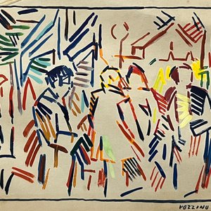 Lote siguiente: Obra de Antonio Pezzino "En el bar", Tinta Color sobre Papel, 1979