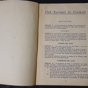 Estatuto y Reglamento General Club Nacional de Football 1968 - Folleto Oficial Histórico - imagen 2