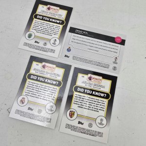 Lote de 4 Tarjetas de Fútbol Topps y Merlin - imagen 3
