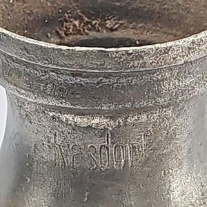 Botella de Leche Alemana Kasdorf Antigua de Metal - imagen 2