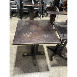 Par de Mesas Bar Cuadradas de Madera Delfino Álvarez - imagen 2