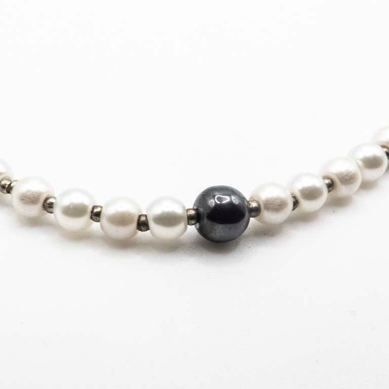 Collar de Perlas Fantasía con Cierre de Plata
