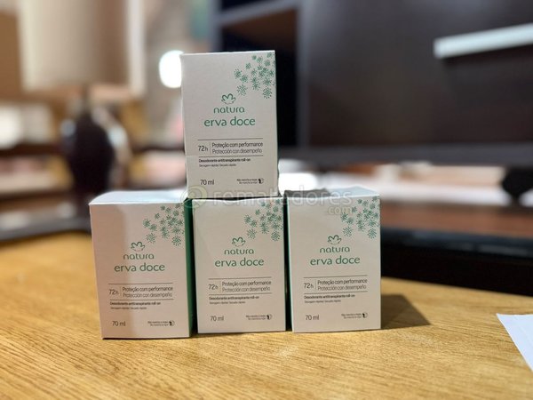 Set de 3 Desodorantes Natura Erva Doce Protección con Desempeño 70ml