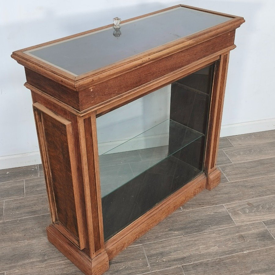 Vitrina de madera con tapa abatible de vidrio - imagen 6