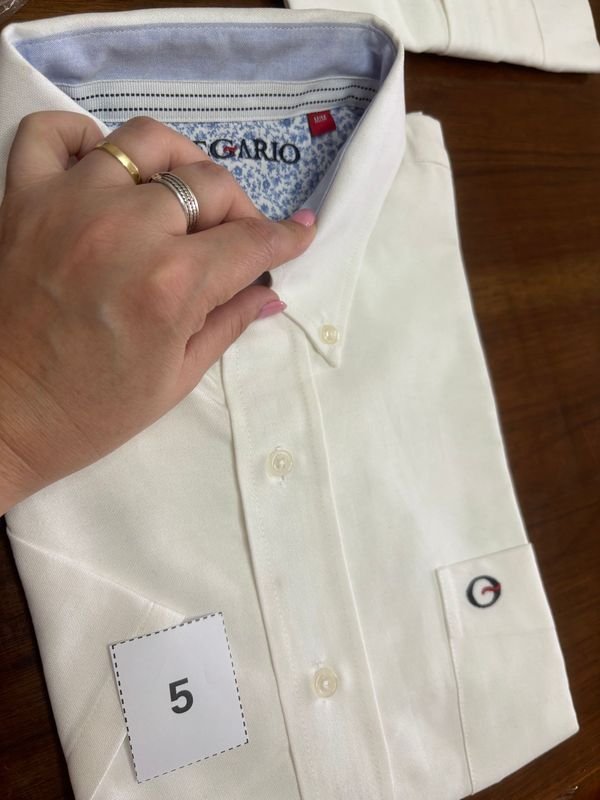 Camisa Blanca Manga Corta Talle M Nueva - imagen 1