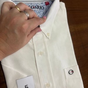 Camisa Blanca Manga Corta Talle M Nueva - imagen 1