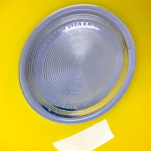 Dos Fuentes Pyrex Circulares Azul y Amarilla - imagen 4