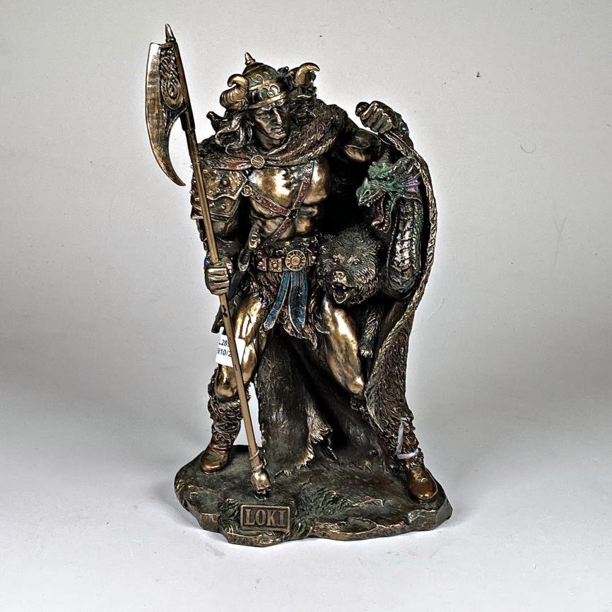 Figura de Loki en Pasta, 26 cm de Altura