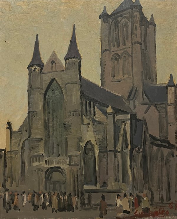 Lote siguiente: Edgardo Ribeiro - Pintura "Catedral"