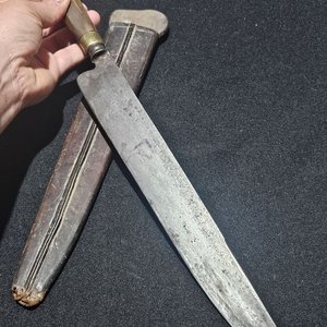 Cuchillo Franz Wenk Solingen Hoja 28.5 cm con Vaina Original - imagen 7