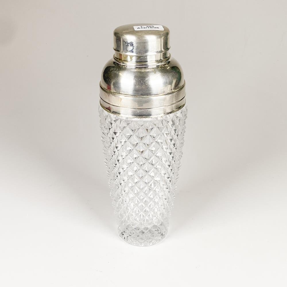 Coctelera de Cristal Tallado y Metal Vals Lambert